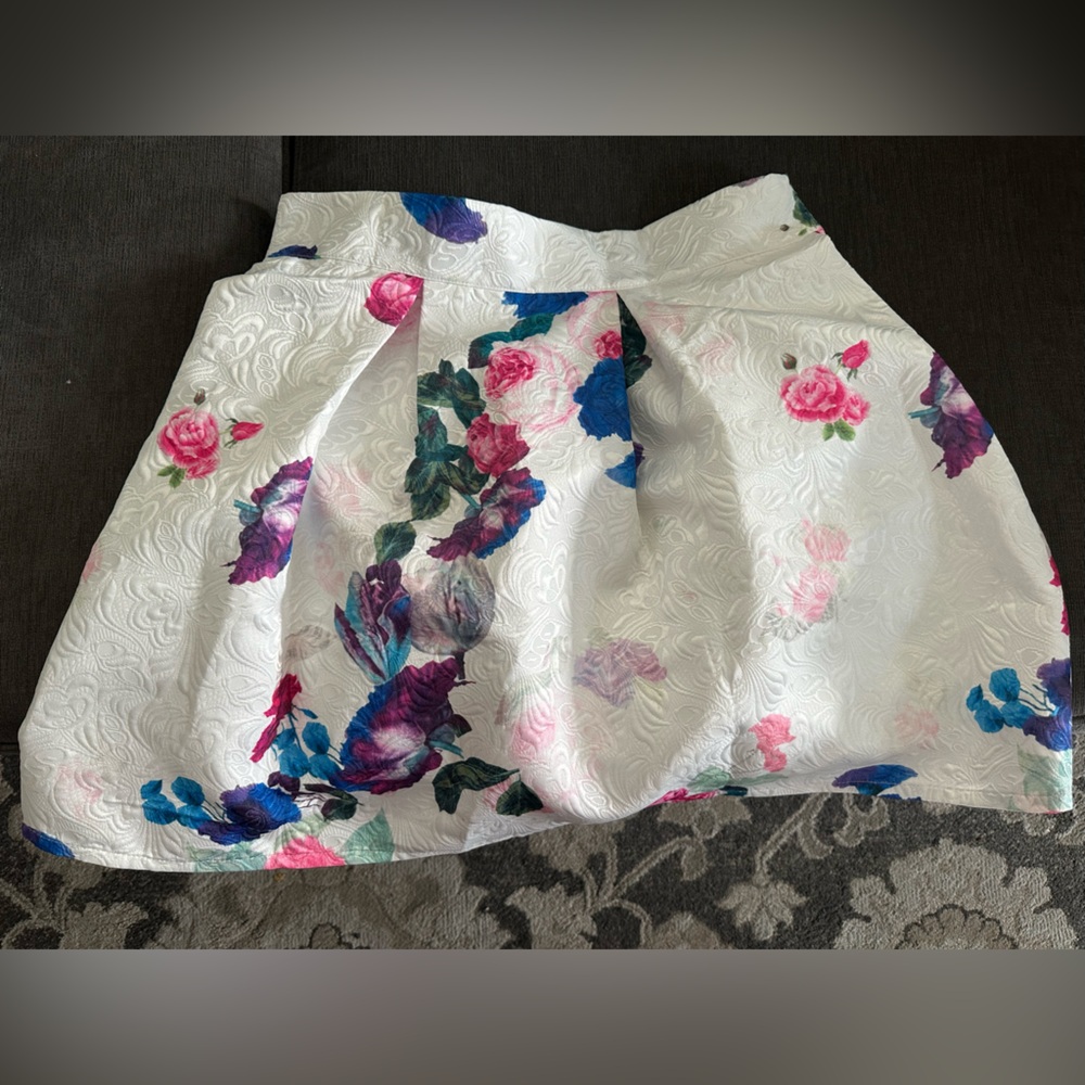Chicwish Multicolor Floral Skirt